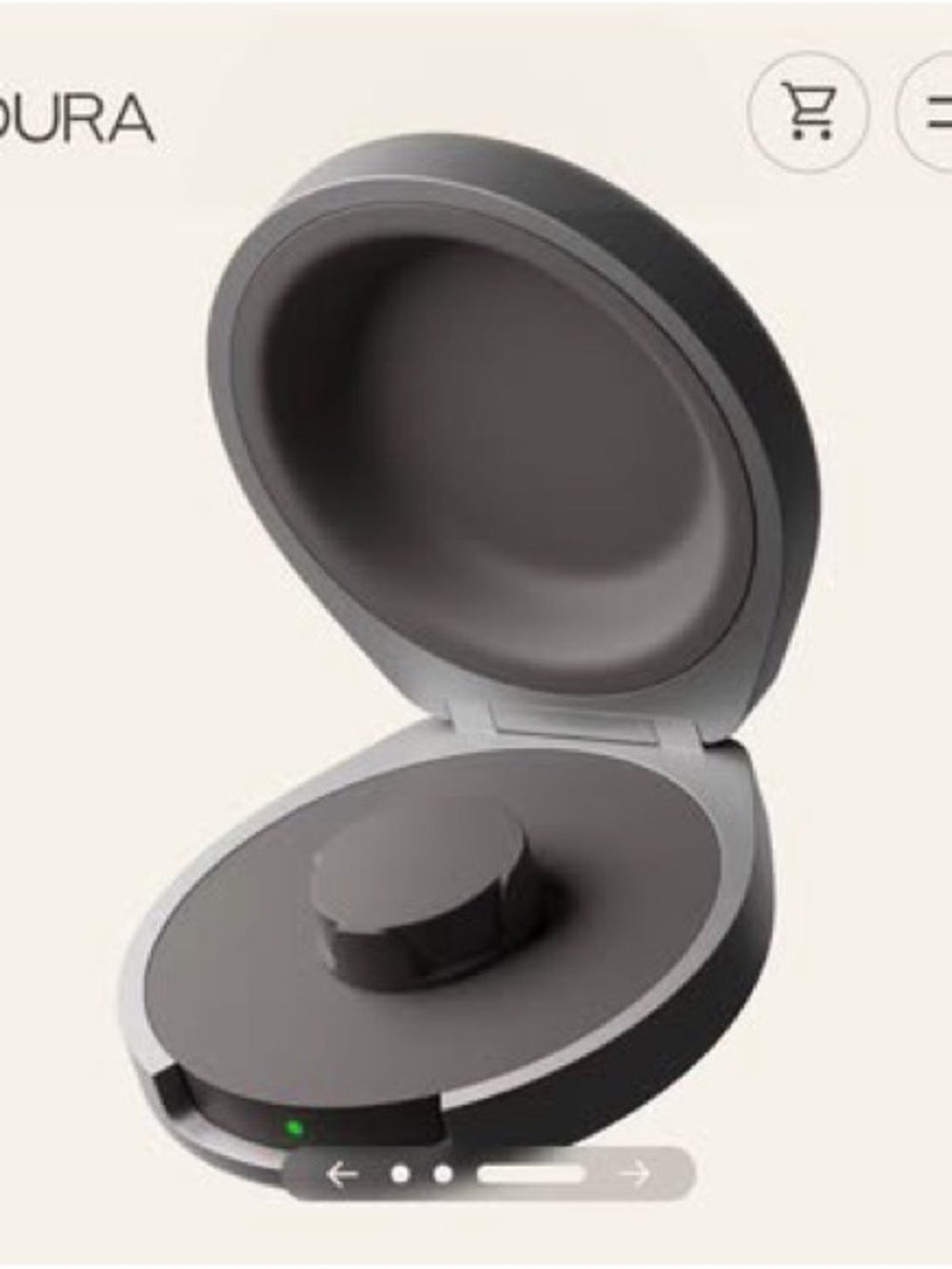 Oura Ring 5 Charging Case for Size 9 Ring